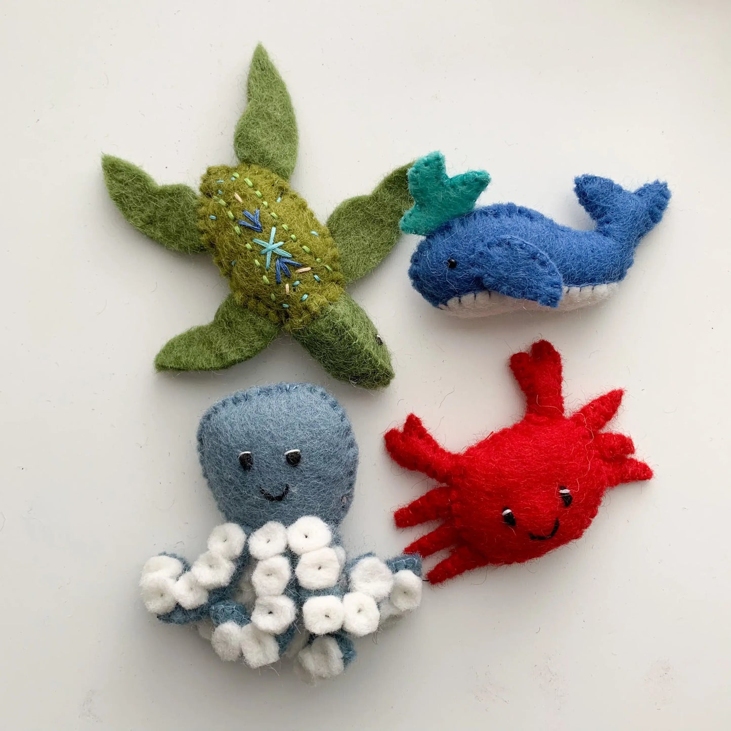 Sewing Seeds Play - Felt Ocean Friends - Whale, Crab, Turtle & Octopus