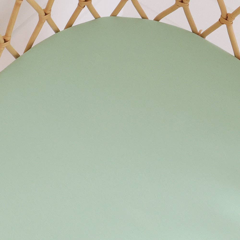 Snuggle Hunny - Mint Organic Bassinet Sheet / Change Pad Cover - Bambam Kids Toys 