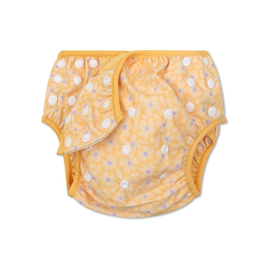 Swim Essentials Swim Nappy - Florish Yellow (OSFA) - Bambam Kids Toys 