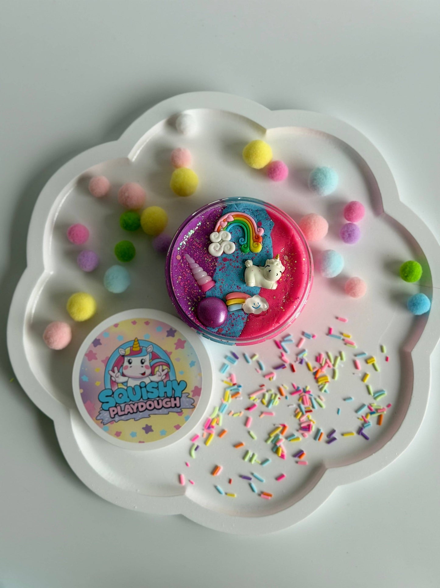 Unicorn Playdough 250g Tub - Squishy Play