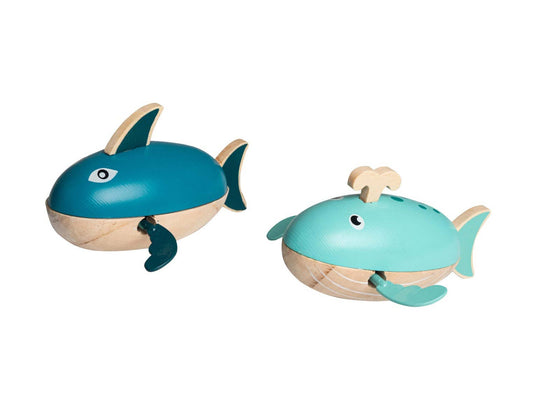 Wind-Up Water Shark & Whale