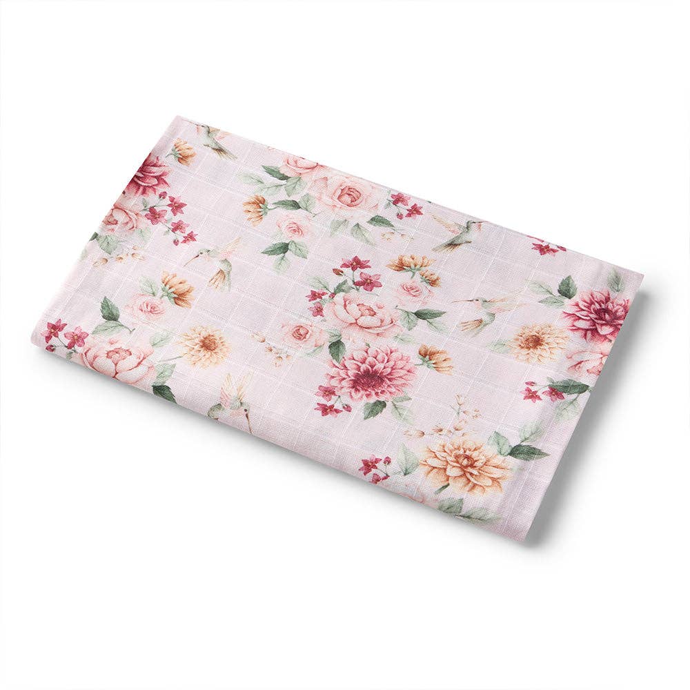 Snuggle Hunny - Birds & Blooms Organic Muslin Wrap