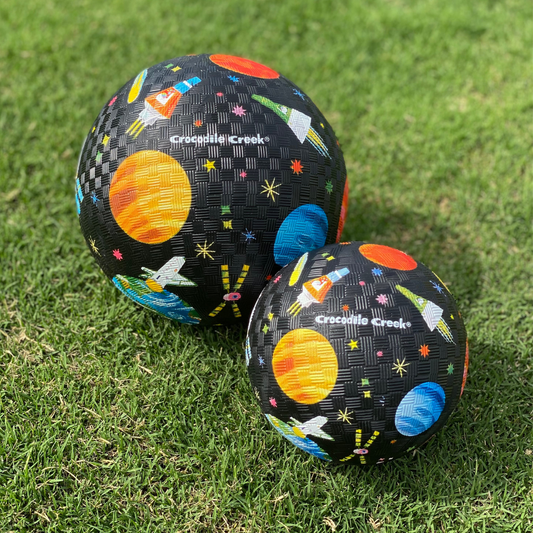 Crocodile Creek - 5” Playground Ball - Space Exploration (Black)