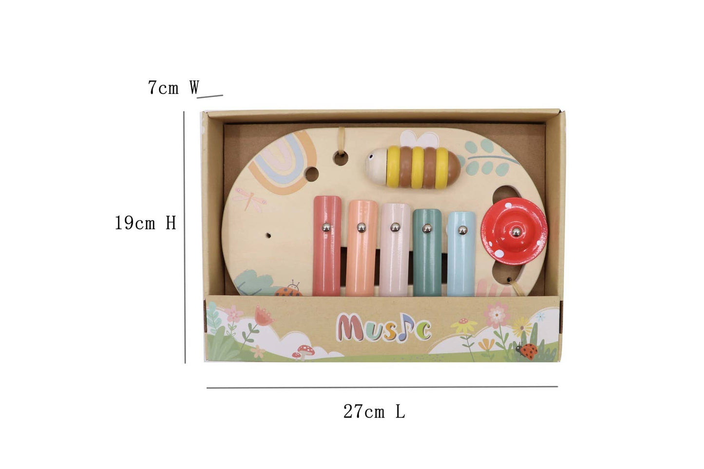 Wooden Happy Spring Music Activity Set