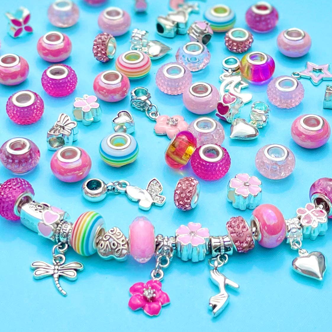 Sweet As Sugar Jewellery - Jewellery Making Kit Charm Bracelet Set