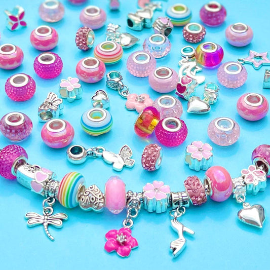 Sweet As Sugar Jewellery - Jewellery Making Kit Charm Bracelet Set