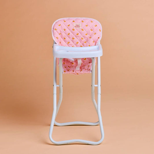 Tiny Harlow Doll Highchair - Pink Ducky