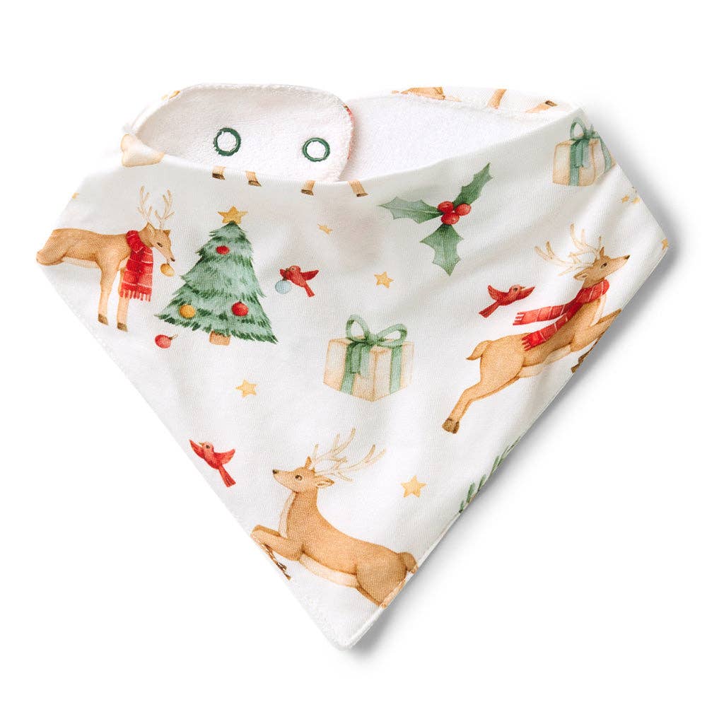Snuggle Hunny - Prancer & Friends Organic Dribble Bib