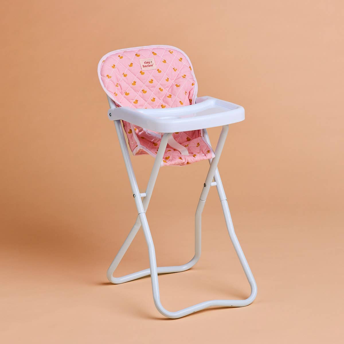 Tiny Harlow Doll Highchair - Pink Ducky