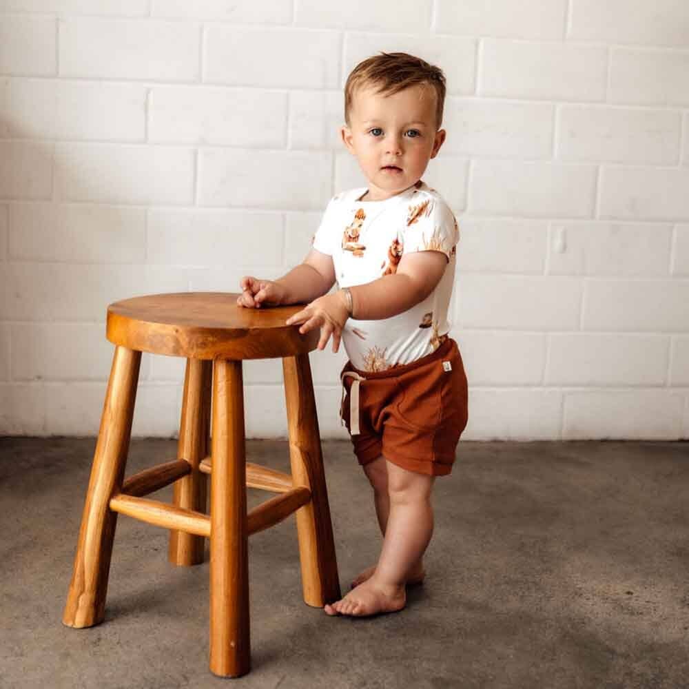 Snuggle Hunny - Lion Short Sleeve Organic Bodysuit