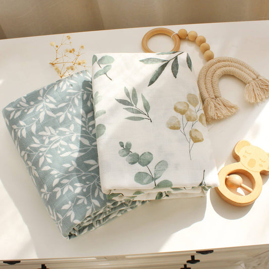 Bamboo Cotton Baby Swaddles - Little Eli