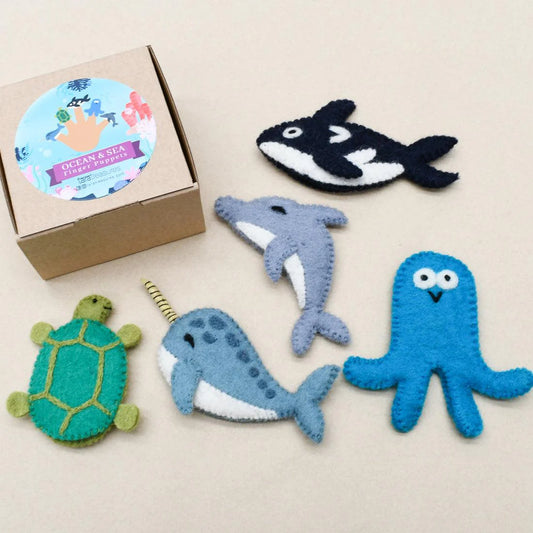 Ocean & Sea Finger Puppet Set - Tara's Treasure