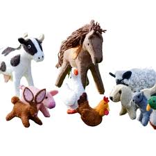 Felt Farm Animal Toys Set - Tara Treasures