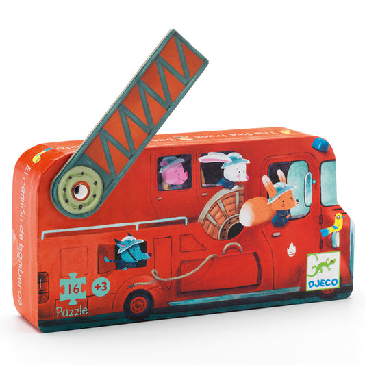 Fire Truck 16pc Silhouette Puzzle