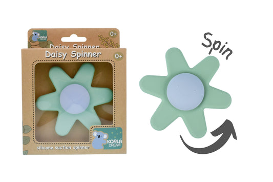 Silicone Spinning Daisy - Green
