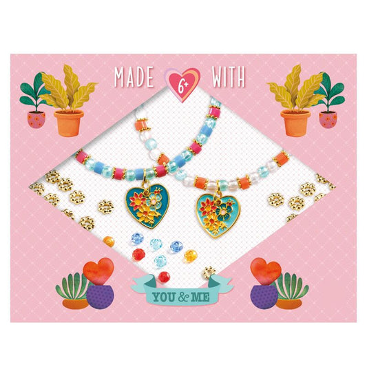 You & Me Heart Threading Bead Set