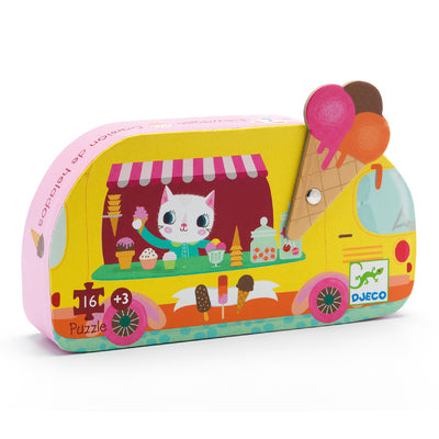 Ice Cream Truck 16pc Silhouette Puzzle