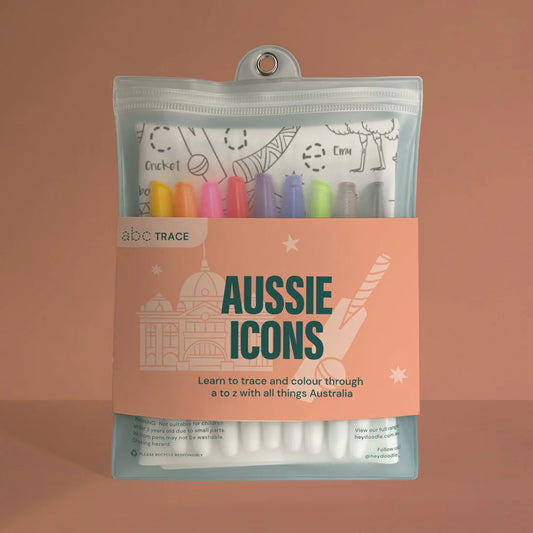 Colouring Mat - abc / Aussie Icons