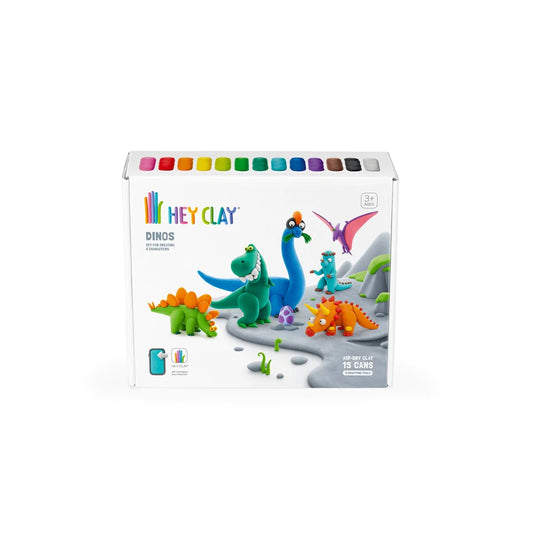Hey Clay Dino Set (15 Cans)