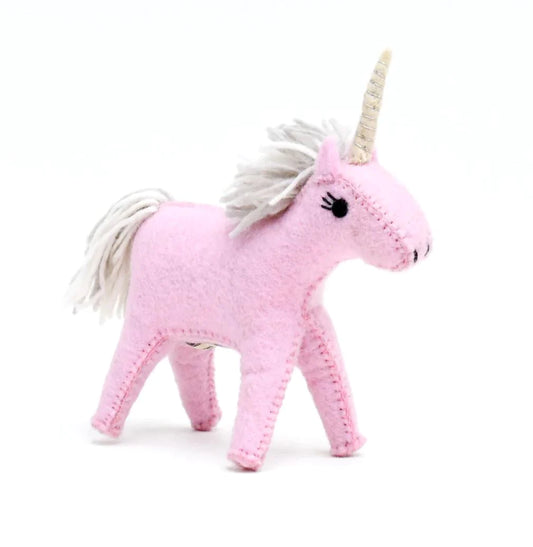 Pink Felt Unicorn