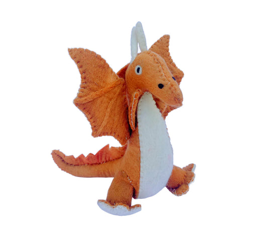 Felt Puff Dragon Brown