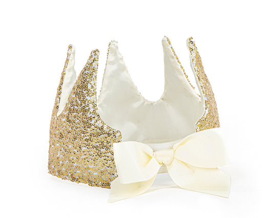 Precious Gold Sequin Crown