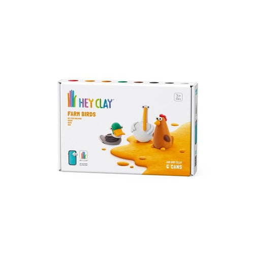 Hey Clay Farm Birds Medium Set (6 cans)