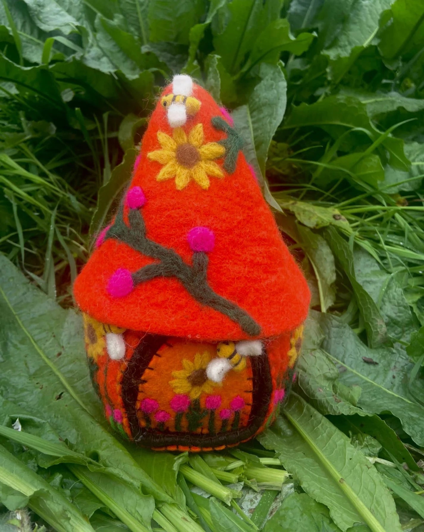 Felt Solstice Fairy House Small