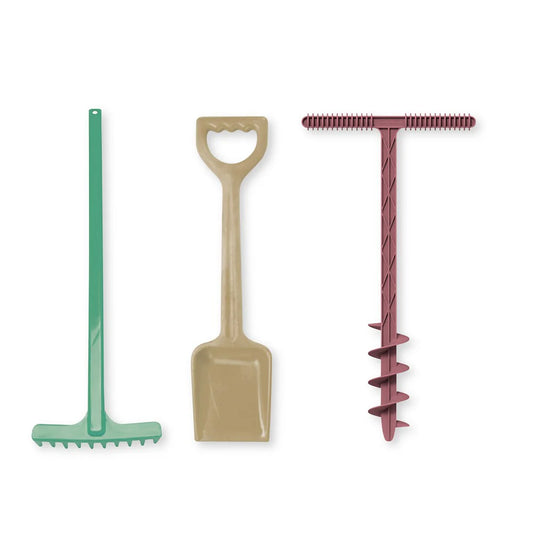 Blue Marine Toys - Sand Drill, Shovel & Rake Set