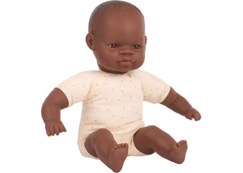Miniland Doll - Soft Bodied Baby African 32cm