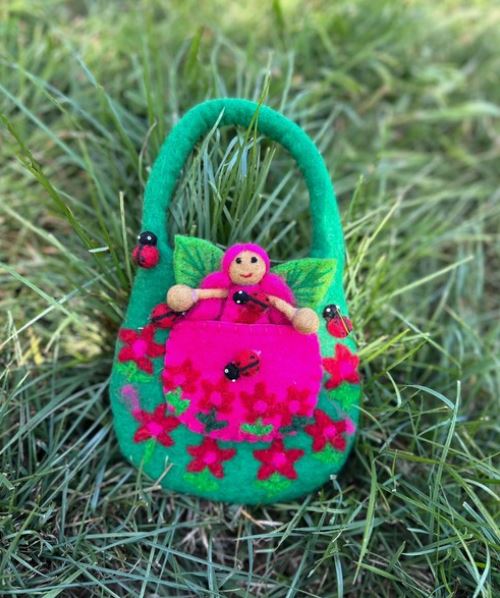Ladybug Bag Small - Himalayan Felt Co