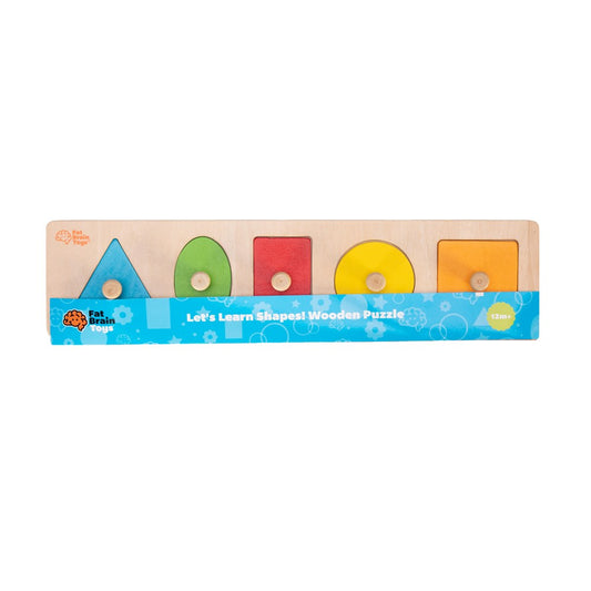 Let's Learn Shapes! Wooden Puzzle - Fat Brain