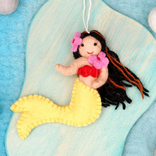 Felt Little Mermaid - Yellow Tail