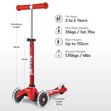 Mini Micro Deluxe Scooter - Red