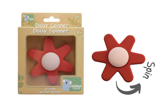 Silicone Spinning Daisy - Red