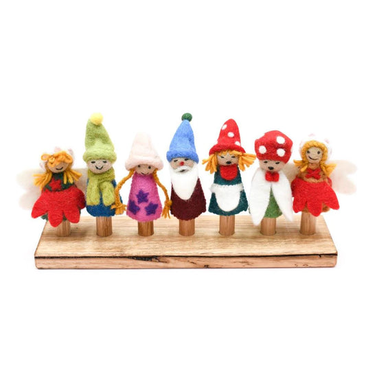 Fairies & Gnomes Finger Puppet Set - Tara's Treasure