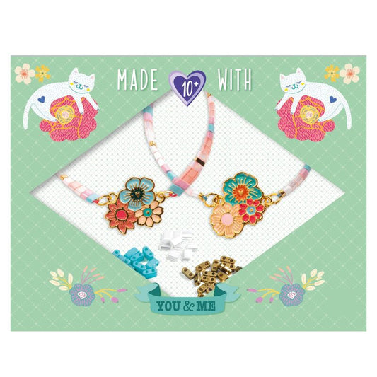 You & Me Tila & Flowers Bead Set
